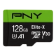 PNY Elite-X 128GB Class 10 U3 V30 microSDXC Memory Card